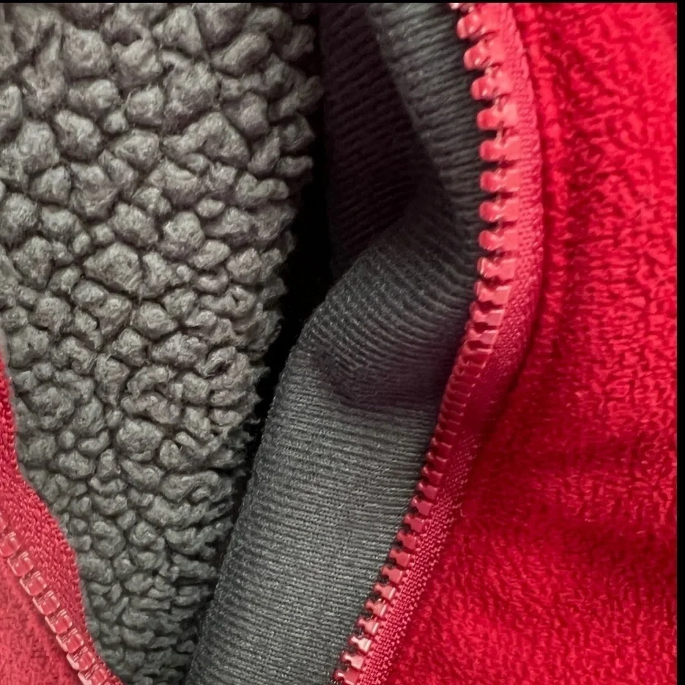 The North Face Red Fleece Jacket Mens Size M